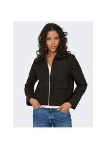 Only, Unisex, Only Kurzjacke &raquo;ONLVELA ZIP SHORT JACKET OTW&laquo;, chocolate torte detail:melange, XL, Kurze Jacke von Only