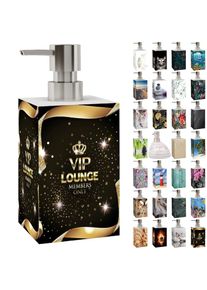 Seifenspender »mit Motiv, viele schöne Desinfektionsspender zur Auswahl« modernes & stylisches Design, stabile Pumpe, hochwertig , schwarz , Sanilo