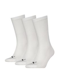 Puma, Herren, Puma Socken &raquo;Puma UNISEX CUSHIONED NEXT CREW 3P&laquo; 3 Paar, 3 Stk. tlg. mit Zonenpolsterung f&uuml;r zus&auml;tzlichen Komfort, wei&szlig;, 39-42, Unisex 