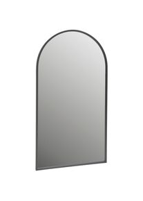 Mid.you Wandspiegel , Schwarz , Metall, Glas, Holzwerkstoff , rechteckig , 88x160x2.5 cm , Garderobe, Garderobenspiegel