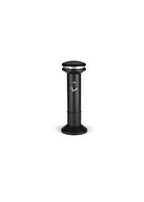 Rubbermaid Commercial Products Rubbermaid Commercial Products Black Stainless Steel Base Mount Cigarette Bins, 485mm x 1.02m x 480mm, Schwarz - 