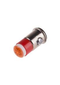 realspace Pro RS PRO Red LED Indicator Lamp, 28V dc, Midget Flange Base, 6mm Diameter, 40mcd - 206542