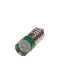 realspace Pro RS PRO Green LED Indicator Lamp, 24V ac/dc, E10 Base, 10mm Diameter, 170/160mcd - 204760