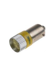 realspace Pro RS PRO Yellow LED Indicator Lamp, 24V ac/dc, BA9s Base, 10mm Diameter, 120/110mcd - 209642