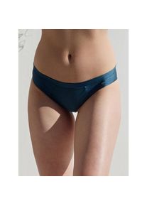 Calida, Unisex, Calida Slip &raquo;Cate&laquo; schimmernde Satin-Blende, femininer Look, Single Jersey, elastisch, blau, M (44/46), Unisex-Slip von Calida