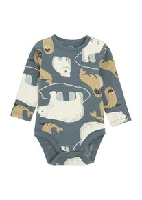 Cool Club, Garçons Barboteuse / body, bleu / cappuccino / blanc