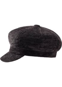 Damen Schirmmütze aus Cord schwarz