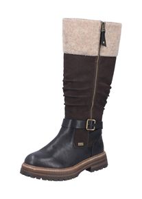 Rieker, Femmes Bottes, beige / brun fonc&eacute; / noir