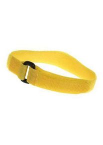 realspace Pro RS PRO Cable Tie, Hook and Loop, 300mm x 20 mm, Yellow Nylon, Pk-10 - 1797184
