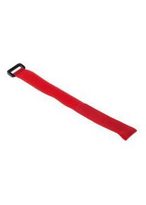 realspace Pro RS PRO Cable Tie, Hook and Loop, 310mm x 20 mm, Red Nylon, Pk-10 - 1797183