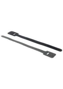 realspace Pro RS PRO Cable Tie, Hook and Loop, 150mm x 17 mm, Black Nylon, Pk-10 - 1797165