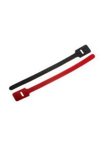 realspace Pro RS PRO Cable Tie, Hook and Loop, 225mm x 25 mm, Red Nylon, Pk-10 - 1797167