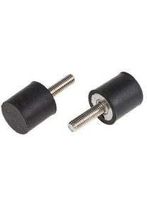 realspace Pro RS PRO Cylindrical M6 Anti Vibration Mount, Male Buffer Foot with 13.97kg Compression Load, M6 - 1263928