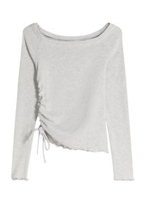 Bershka, Femmes T-shirt, gris chiné