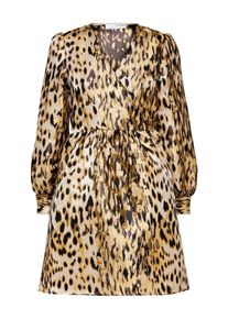 Selected Femme Petite, Femmes Robe, jaune / noir / blanc