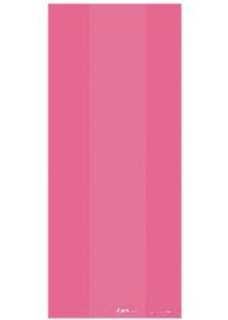 25 sacchetti regalo in cellophane rosa 24 cm