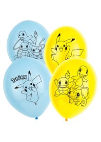Amscan 6 palloncini Pokémon 28 cm