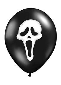 partydeco 6 Luftballons Screaming Ghost 30cm