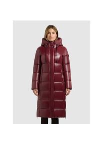 Khujo, Unisex, Khujo Steppmantel &raquo;WILLA&laquo; praktische Seitenschlitze mit Reissverschluss, mahagoni rot, S (36), Steppmantel von Khujo