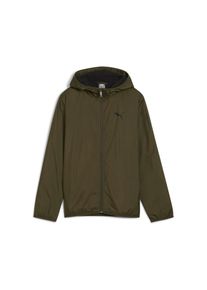 Puma, Herren, Puma Windbreaker &raquo;FLEECE LINE WINDBREAKER&laquo; ohne Kapuze, schwarz olive, 140, windCELL-Technologie: windundurchl&auml;ssig f&uuml;r k&auml;ltere 