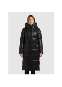 Khujo, Unisex, Khujo Steppmantel &raquo;WILLA&laquo; praktische Seitenschlitze mit Reissverschluss, schwarz, M (38), Steppmantel von Khujo