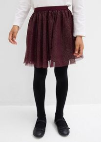 Minirock aus T&uuml;ll in braun, Gr&ouml;sse 104/110, bonprix