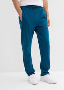 Jogginghose mit Kontrastdetails aus reiner Baumwolle in petrol, Gr&ouml;sse 64/66 (3XL), 100% Baumwolle, bonprix