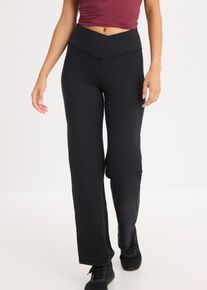 Pantalon de sport doux et thermique jambe droite en noir, Taille 52/54 (XXL), bonprix