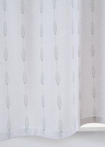 Bio Baumwoll Scheibengardine in grau, 30x120 cm, 100% Baumwolle, bonprix