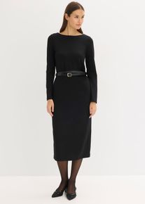 Robe en jersey en noir, Taille 48/50 (XL), bonprix