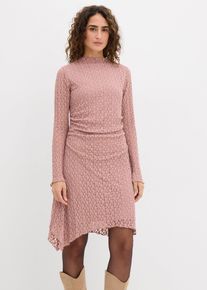 Spitzenkleid mit Zipfelsaum in rosa, Gr&ouml;sse 36/38 (S), bonprix