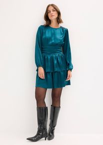 Minikleid in petrol, Gr&ouml;sse 44, bonprix