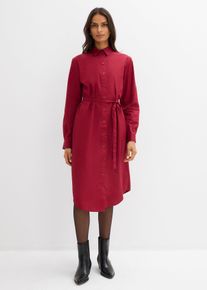 Robe midi 100% coton en rouge, Taille 40, 100% coton, Couleur/Motif: rouge prune, bonprix