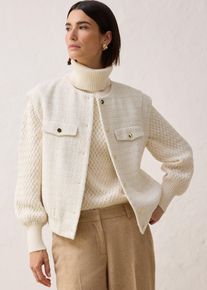 Blazerweste mit Wollanteil in beige, Grösse 46, bonprix