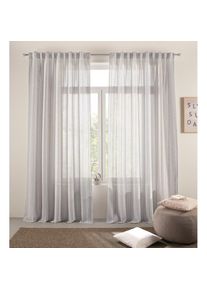 Gardine »Ameera« Multifunktionsband 1 Stk. tlg. mit Leinen, Schal, Wohnzimmer, Schlafzimmer, Vorhang , grau , s.Oliver , Obermaterial: 93%...
