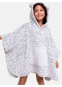 Lipsy Bademantel M&auml;dchen Gr&ouml;&szlig;e 116 grau / rosa