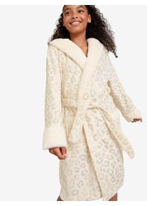 Lipsy Bademantel 'Soft Touch' M&auml;dchen Gr&ouml;&szlig;e 128 creme / gold