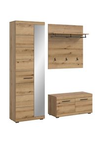Inosign , Garderoben-Set »SIENA, Breite 167 cm, 3-teiliges Set, individuell stellbar« Komplett-Set, bestehend aus: Garderobenschrank, Sitzbank und...