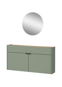 Germania , Garderoben-Set »Ameca« Set, 2 Stk. tlg. , grün , Schublade und Türen schliessen durch integrierten Dämpfer langsam, sanft und geräuschlos