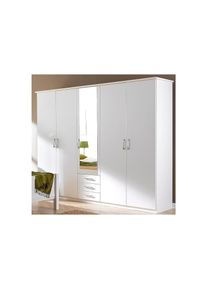 Kleiderschrank »Husum« mit dekorativen Kranz, wahlweise mit Schubkästen , weiss , Priess