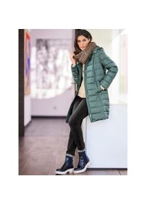 Heine, Unisex, Heine Steppmantel, jade, 34, modische Kapuze