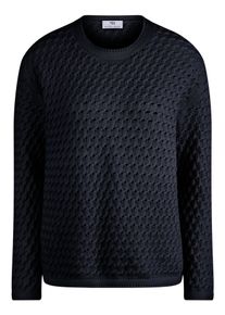 Peter Hahn - Rundhals-Pullover, blau, Gr. 38, Baumwolle
