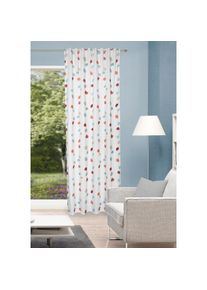 Vorhang »EFFIE« Multifunktionsband 1 Stk. tlg. Kombibandschal Dekostoff, bedruckt , orange , Home Wohnideen , Obermaterial: 65% Polyester, 35%...