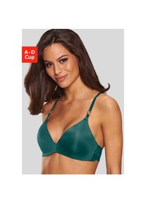 Lascana, Lascana Push-up-BH &raquo;Eleonora&laquo; ohne B&uuml;gel mit verschiedenen Tragevarianten, Dessous, tannengr&uuml;n, 70, Cup B, Push-up-BH