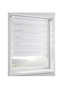 Raffrollo mit Klemmträger , weiss , HEINE HOME