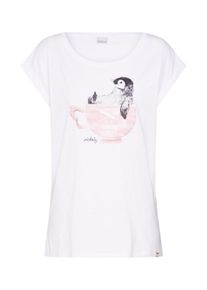 Iriedaily, Femmes T-shirt 'Pingulax', rose / noir / blanc