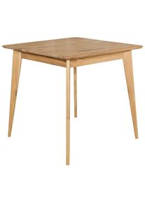 CARRYHOME Esstisch , Eichefarben , Holz , Wildeiche , massiv , quadratisch , rund , 80x76x80 cm , In verschiedenen Grössen erhältlich , Esszimmer,