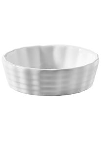 Homeware Profession. Auflaufform , Weiss , Keramik , rund , Lfgb , backofengeeignet, mikrowellengeeignet , Kochgeschirr, Auflaufformen