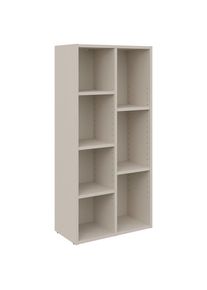 Boxxx Regal , Kaschmir , Holzwerkstoff , 5 F&auml;cher , 50x106x26 cm , stehend , Wohnzimmer, Regale, B&uuml;cherregale