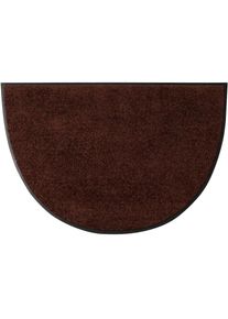 Fussmatte halbrund 7 mm Höhe , braun , Salonloewe